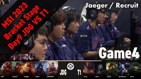 Jdg Kanavi Vs T Gumayusi Game Bracket Stage Day