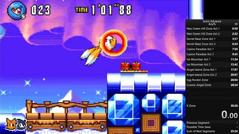 Sonic Advance Twinkle Snow Act Speedrun Youtube