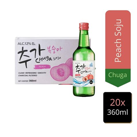 Chuga Peach Soju Carton Ntuc Fairprice