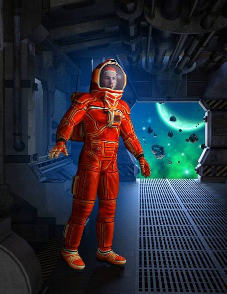 Futuristic Girl Astronaut Stock Photo Innovari