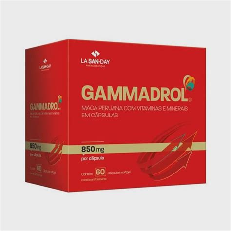 Maca Peruana Gammadrol 850mg 60 Cápsulas Softgel Submarino