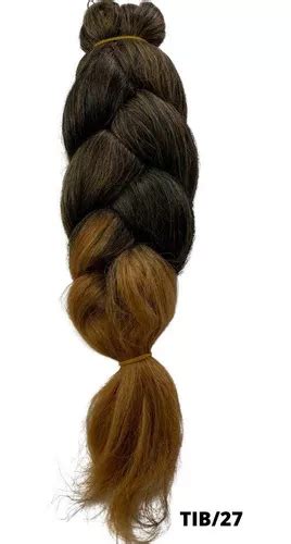 Cabelo Jumbão Super Jumbo 390g 90cm Box Braid Mega Hair Cor Preto ombre