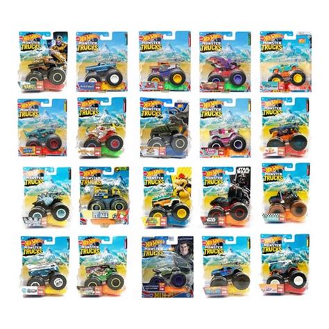 Kit 03 Hot Wheels Monster Trucks Sortidos Sem Duplicidade Shopee Brasil