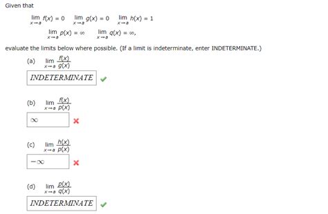 Solved Given That Lim X Rightarrow A F X Lim X Chegg