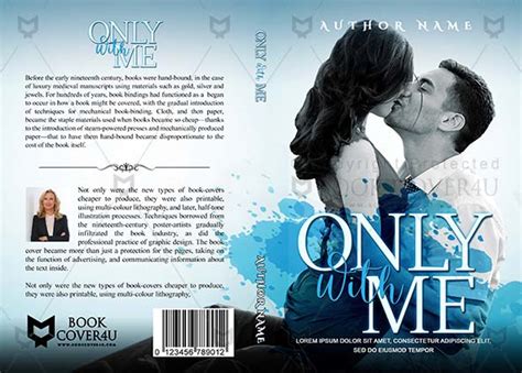 Romance Book Cover Design Only With Me