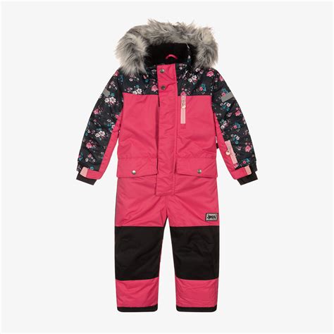 Deux Par Deux - Girls Pink Snowsuit | Childrensalon