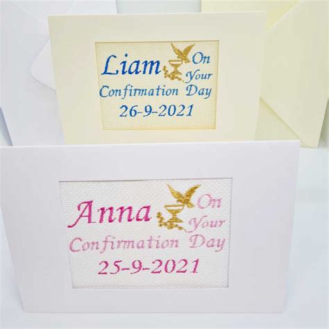 Confirmation Cards - Lena's Sewing