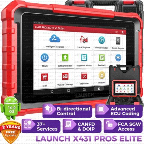 LAUNCH X431 PROS ELITE Valise Outils diagnostics Systèmes Complète