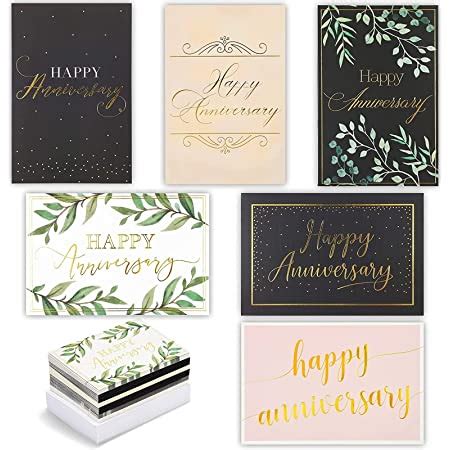 Amazon Juvale Pack Assorted Bulk Happy Anniversary Cards With