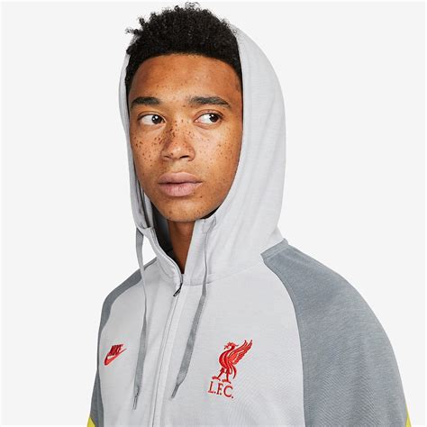 Sudadera Con Capucha Nike Liverpool Travel Gris Lobo Gris Humo