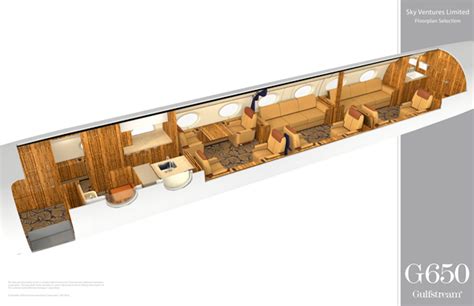 Gulfstream G650er Interior Floor Plans