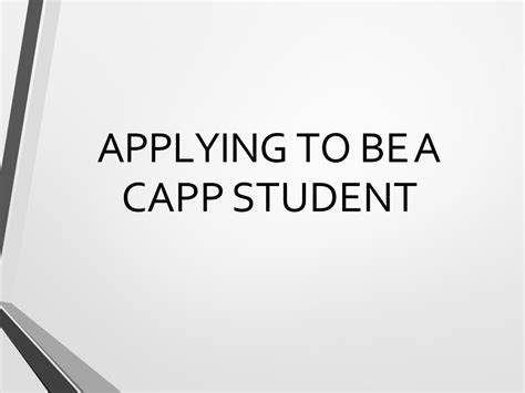 PDF APPLYING TO BEA CAPP STUDENT A Note For NEW TO CAPP