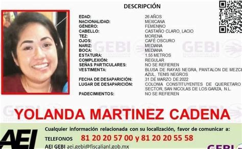 Yolanda Martínez Hallan Cuerpo De Mujer En Nuevo León Coincide Ropa Con La De La Joven