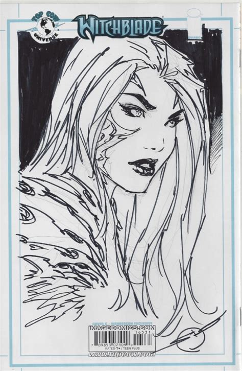 Witchblade Sketch Cover By Stjepan Sejic Comic Art Comic Art Art