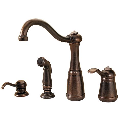 Pfister Marielle Rustic Bronze 1 Handle High Arc Kitchen Faucet With