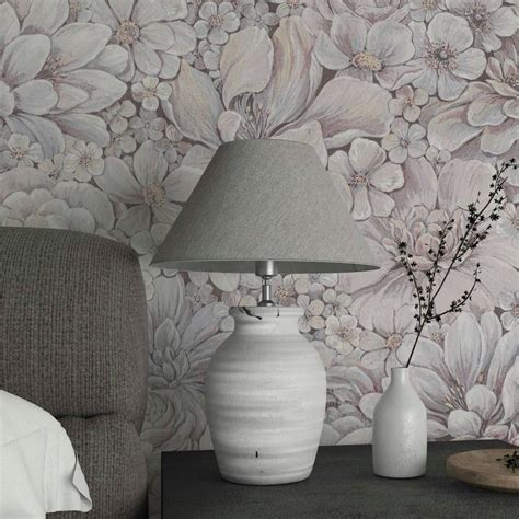 non-woven wallpaper pink floral for living room bedroom wallpaper ...