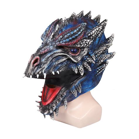 Seecosplay House Of The Dragon Dragon Mask Cosplay Latex Masks Helmet