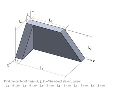 Solved L4 L2 L3 Y L Find The Center Of Mass X 2 Of The Chegg