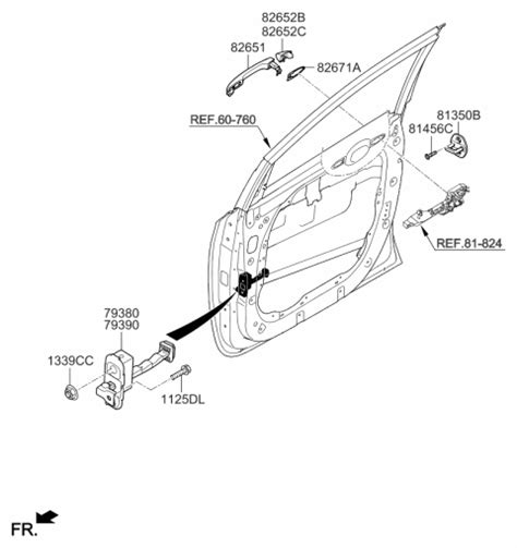 82651A9000 Genuine Kia Door Outside Handle Assembly