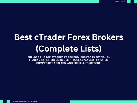 Best CTrader Forex Brokers Complete Lists BrokersView