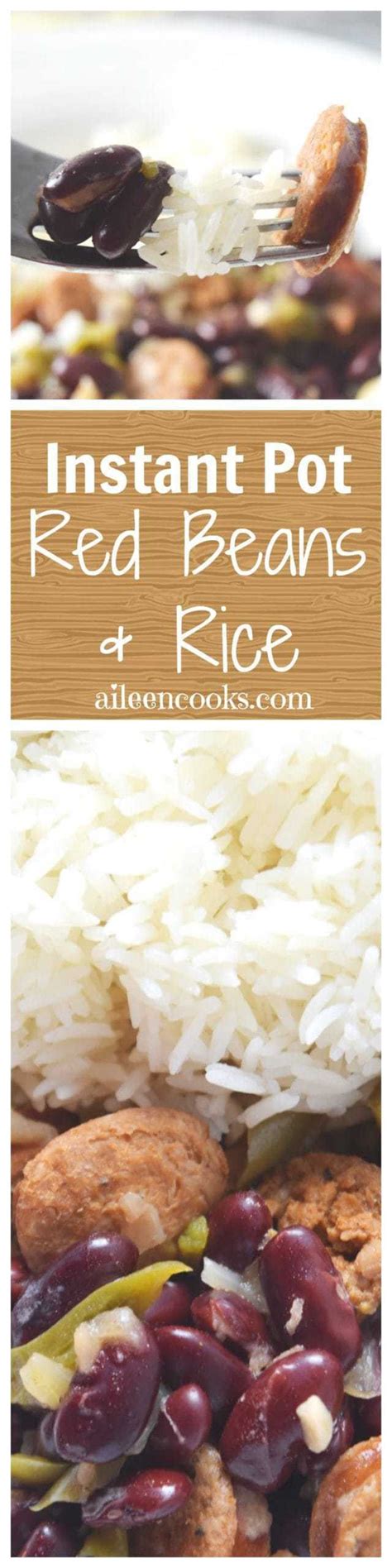 Instant Pot Red Beans and Rice - Aileen Cooks