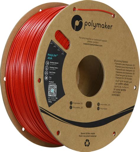 Polymaker PolyLite ASA Galaxy Red 3DJake Switzerland