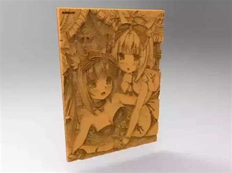 3d Hentai Relief Plate Free 3D Model 3D Printable CGTrader