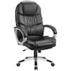 LACOO Black Big And High Back Office Chair PU Leather Executive