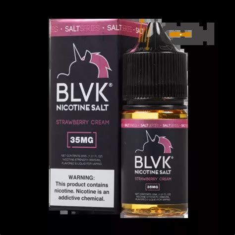 BLVK Salt Strawberry Cream 30ml BLVK CEN ONLINE