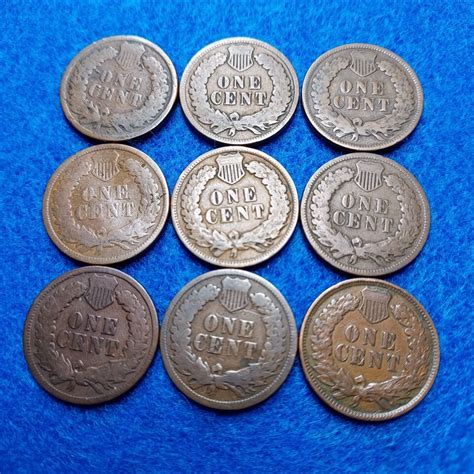 Lot Of Indian Head One Cent Coins Ebay