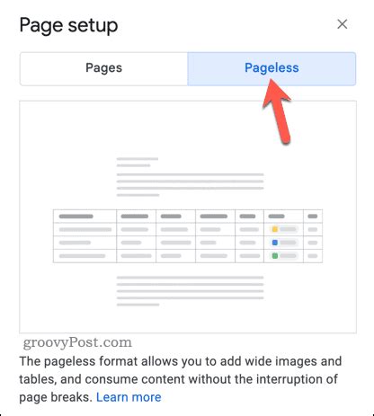 How To Enable Or Disable Pageless View In Google Docs