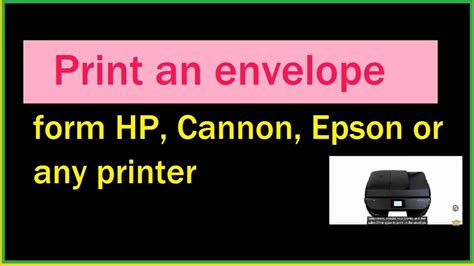 How To Print Envelopeshow To Print On Envelopeepsonhpcanonbrother