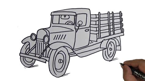 Easy Old Truck Drawings