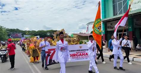 Ribuan Pelajar Di Banda Aceh Meriahkan Pawai Karnaval Usai Dua Tahun Vakum