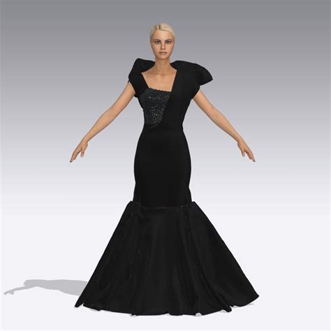 Adele Dress 3d Model Cgtrader