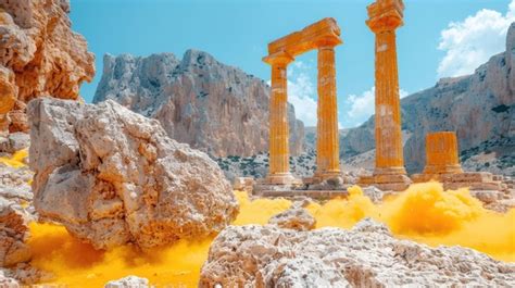 Premium Photo | Temple of Hera Samos Ruins of a sanctuary dedicated to ...