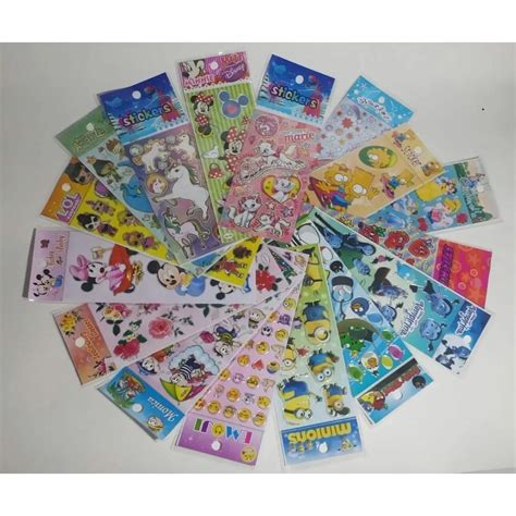 Adesivo Infantil Sticker Temas Variados Shopee Brasil