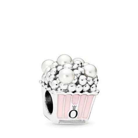 Delicious Popcorn Charm Fits Pandora Bracelet Beads ALE S925