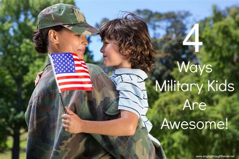 4 Ways Military Kids Are Awesome! - Singing Through the Rain