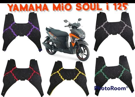 Yamaha Mio Soul I Footboard Rubber Matting With Bolts Design