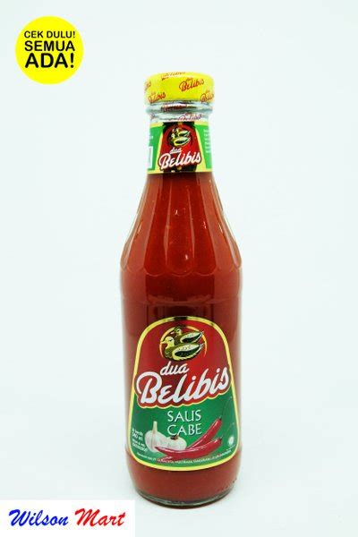 Jual DUA BELIBIS SAUS SAMBAL CABE 340 ML BOTOL Di Lapak Wilson Mart