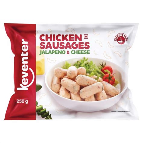 Keventer Chicken Sausages Jalapeno And Cheese 250 Gms At Rs 224 00 Chicken Sausage Id