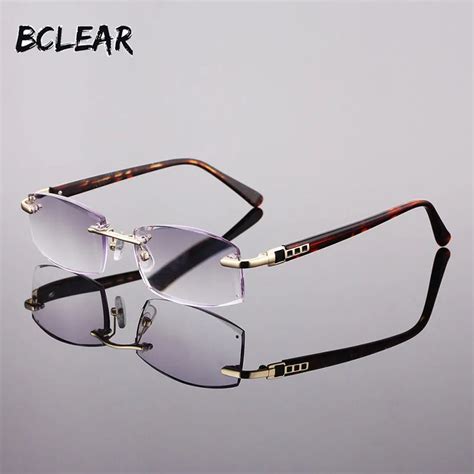 Bclear New Fashion Men Rimless Reading Glasses 1 00 1 50 2 00 2 50