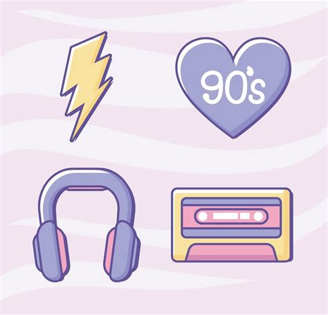 90s Modern Icons Style 11479491 Vector Art At Vecteezy