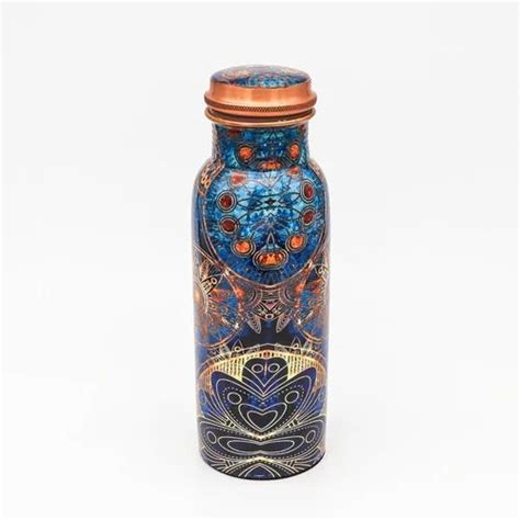 Meena Printed Copper Bottle At Rs 370 Piece Printed Copper Bottle In