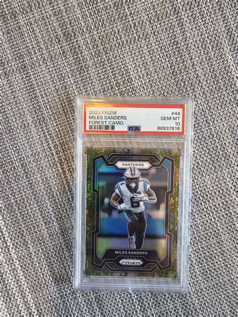 Panini Prizm Forest Camo Miles Sanders Pop Panthers Ebay