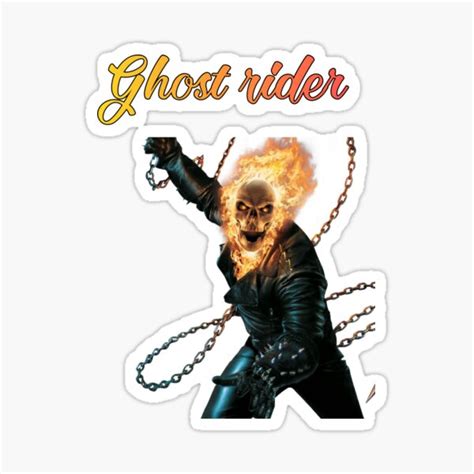 Ghost Rider Sticker For Sale By Hn5ea473 Redbubble