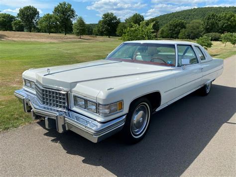 1976 Cadillac Coupe Deville Triple White LOW MILES Classic Cadillac