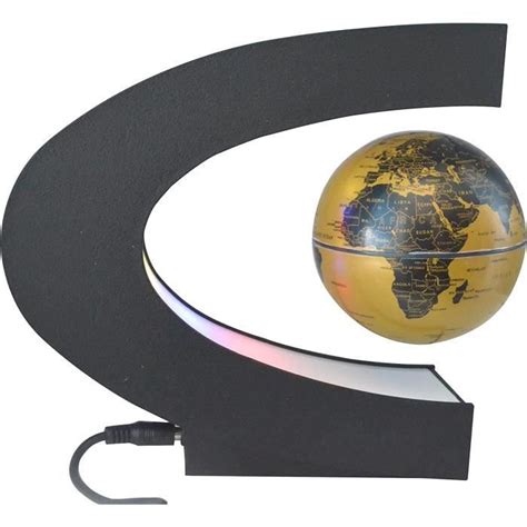 Globe Terrestre Rotatif L Vitation Magn Tique Avec Lumi Res Led H