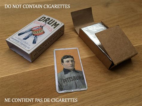 DRUM Cigarette Pack T206 HONUS WAGNER 1910 Baseball Card Tobacco ...